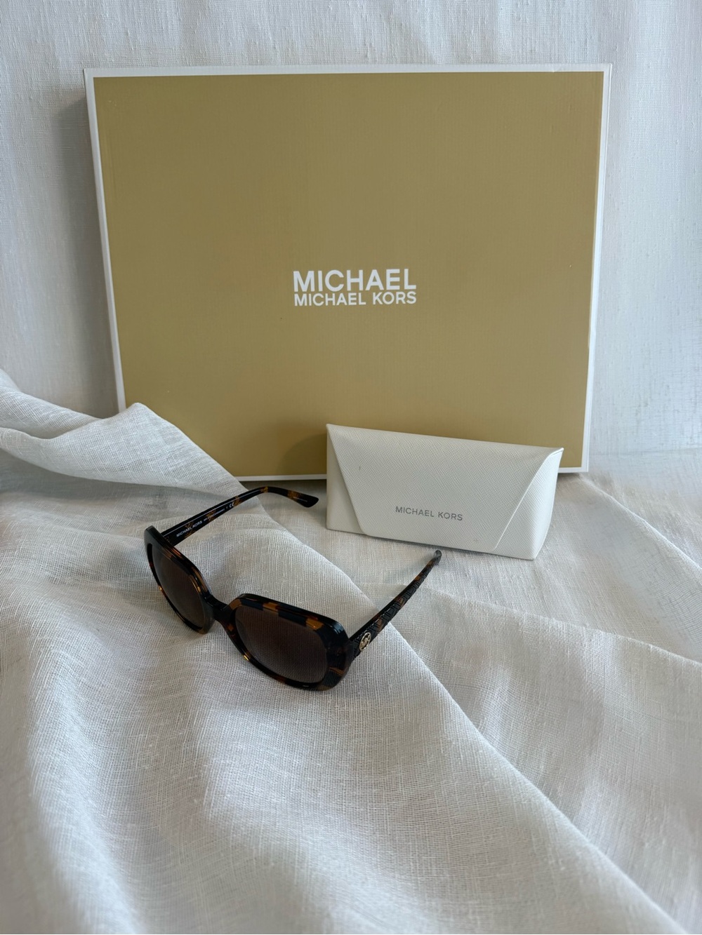 Michael Kors Tortoiseshell Sunglasses with Brown Lenses